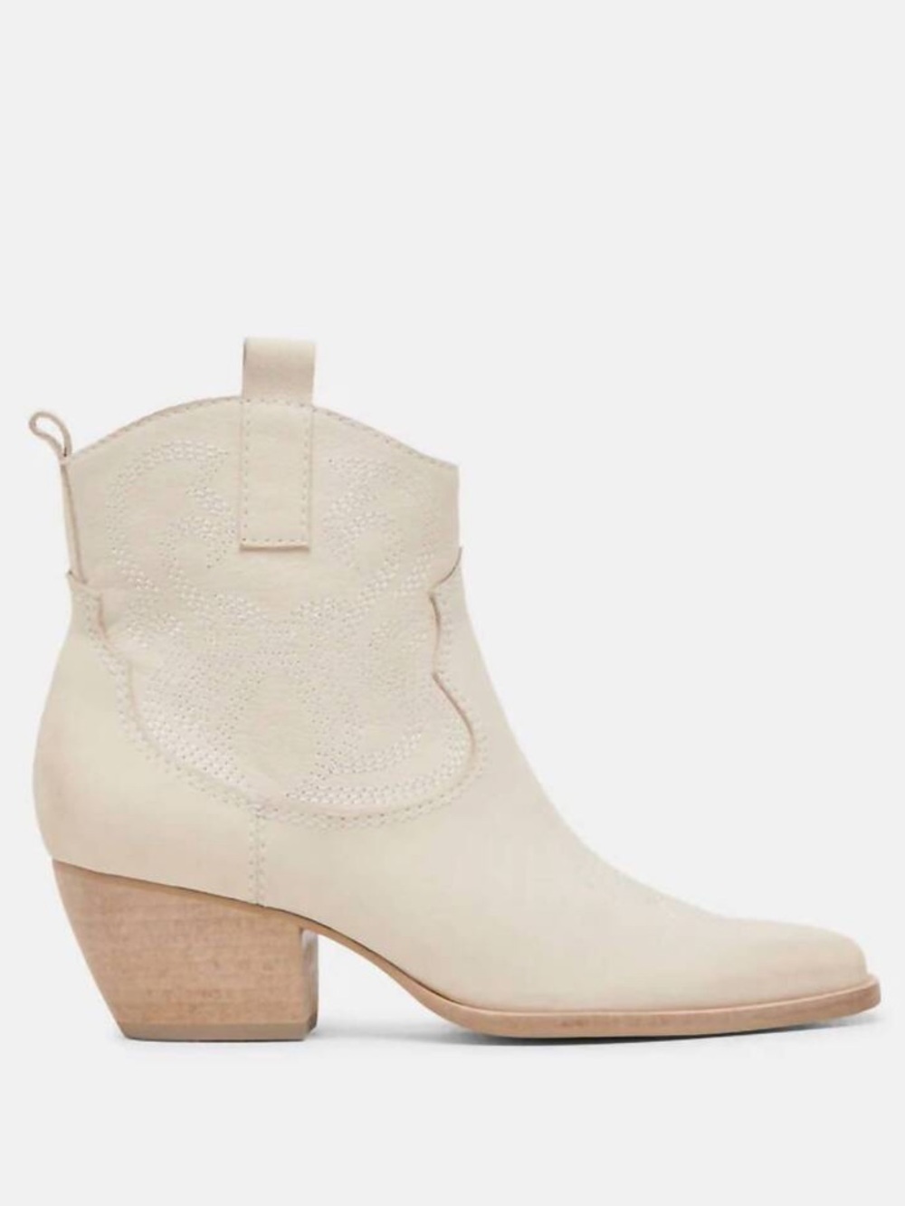Dolce Vita Shania Western Boot in Ivory Nubuck New! - Picture 2 of 13